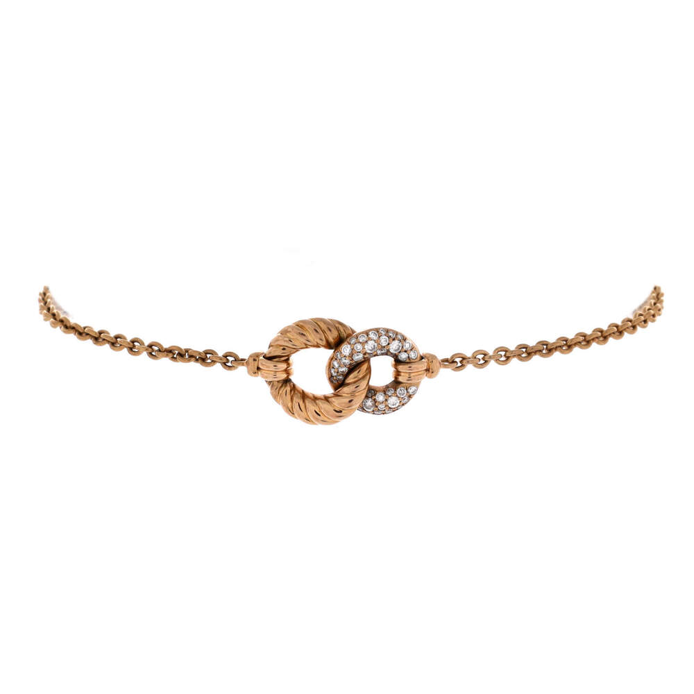 David Yurman Belmont Single Station Bracelet 18K Yellow Gold with Diamonds